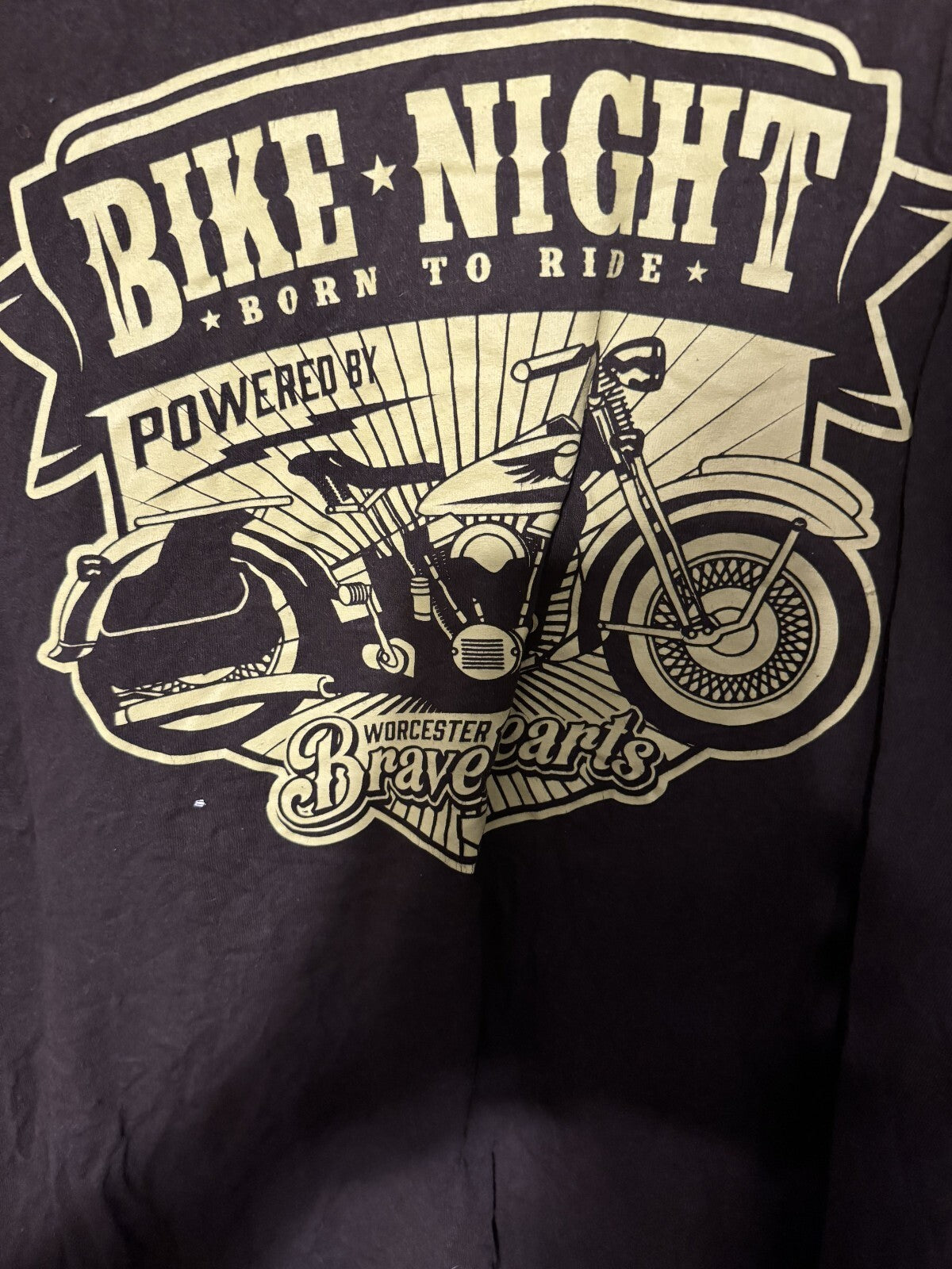 Worcester Bravehearts Bike Night t-shirt Brown men’s sz XL