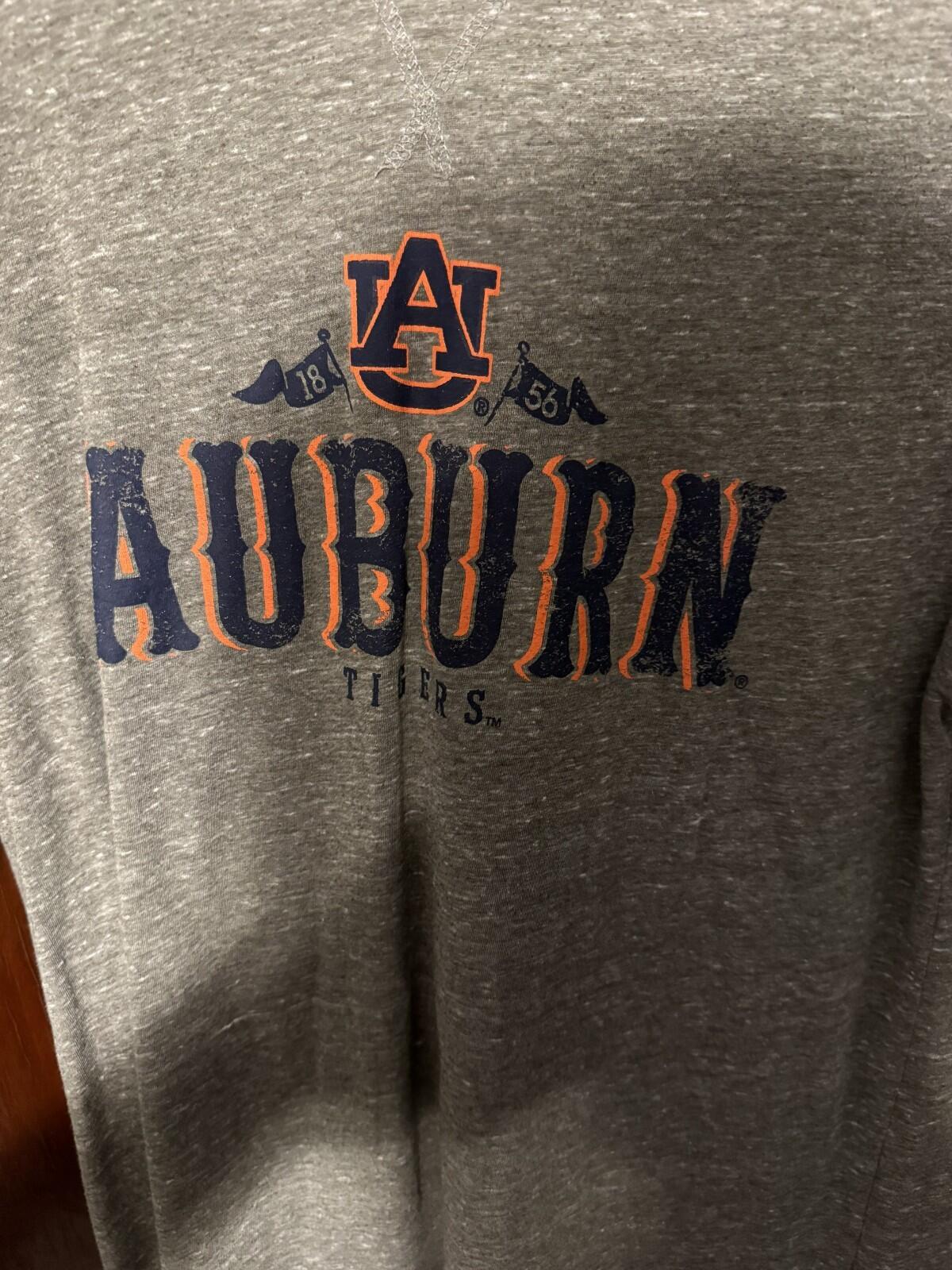 Auburn Tigers Russell Athletic T-Shirt Gray Men's Size L SEC