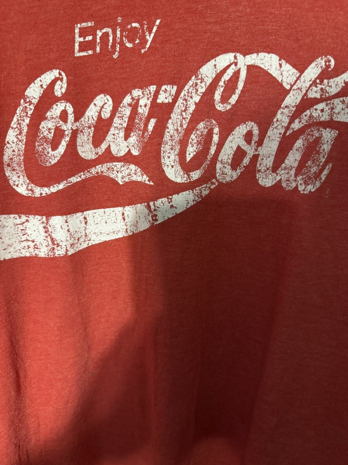 Coca Cola Classic Logo Men's Size L Red T-Shirt Coke