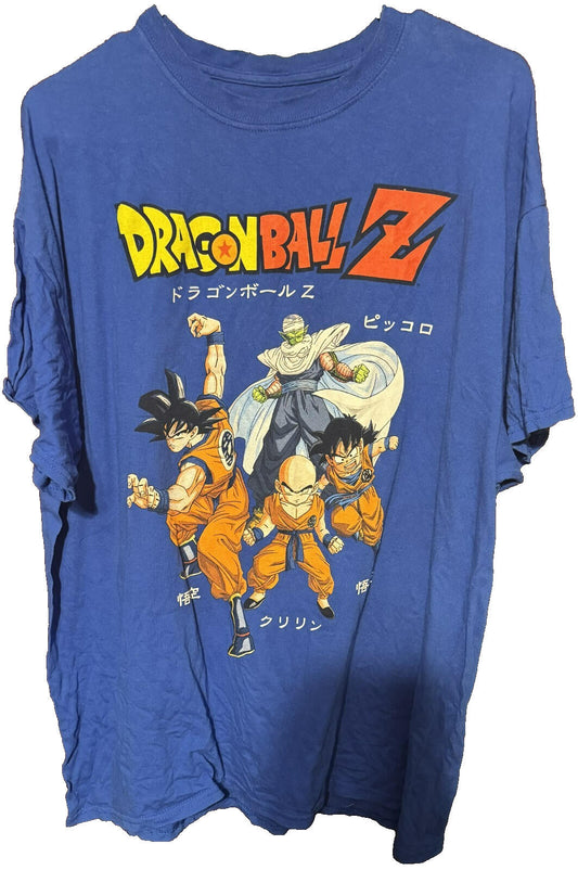 Dragon Ball Z Logo T Shirt Men's Size XL Blue