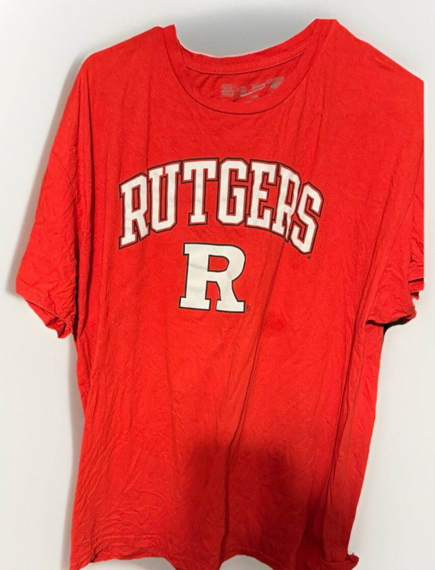 Rutgers Scarlet Knights T-Shirt Men's Size XL Red