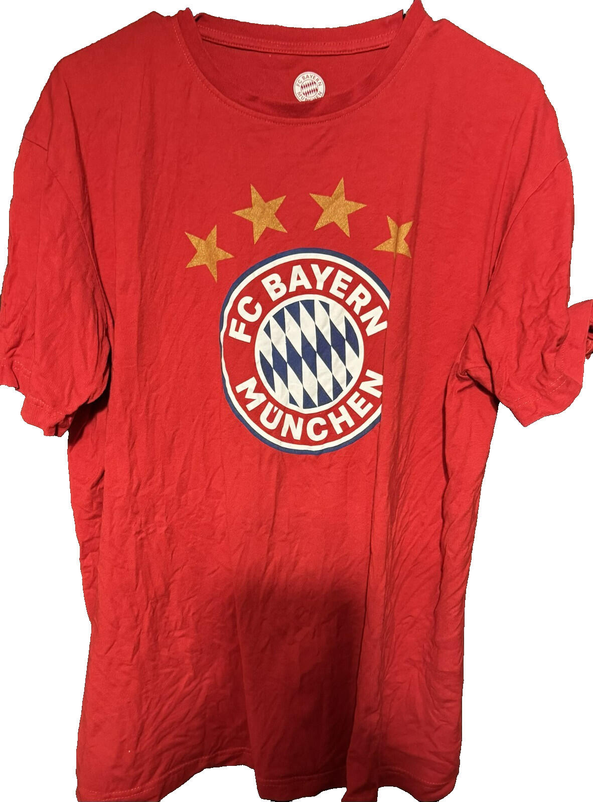 Bayern Munich FC Men's Soccer T-Shirt Size L Red