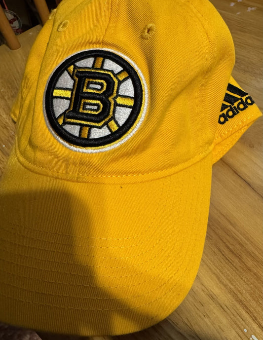 BOSTON BRUINS Dad Adidas Hat Yellow OSFA Adjustable NWOT