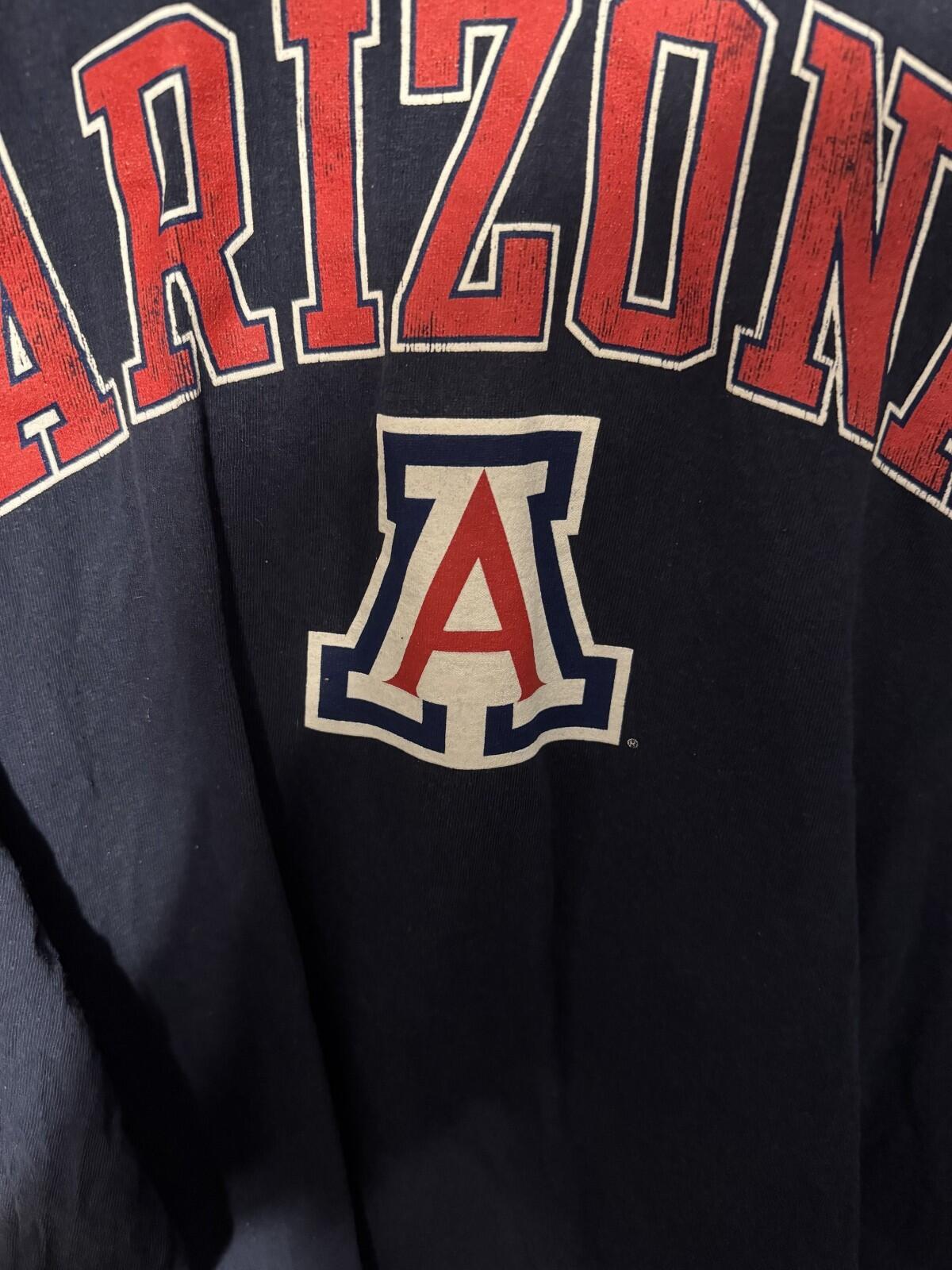 Arizona Wildcats Fanatics L/S Vintage T-shirt Men Sz XL Blue