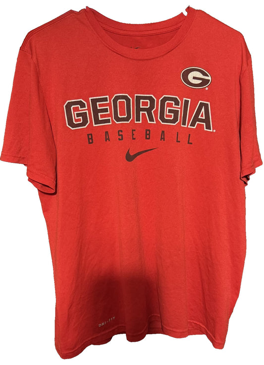 Georgia Bulldogs Nike Short Sleeve T-Shirt Men Size L Red