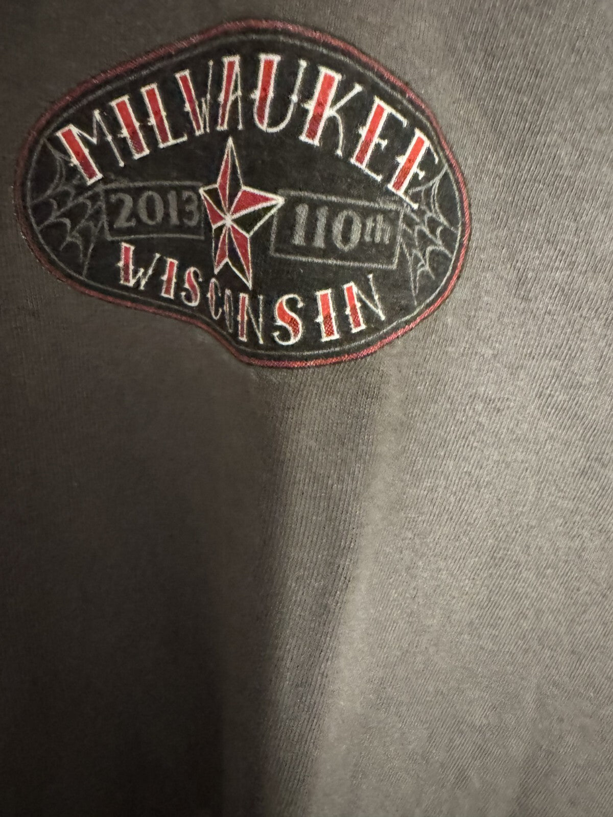 Milwaukee Motorcycle Rally Harley-Davidson Vintage T Shirt Men's Sz XL Gray
