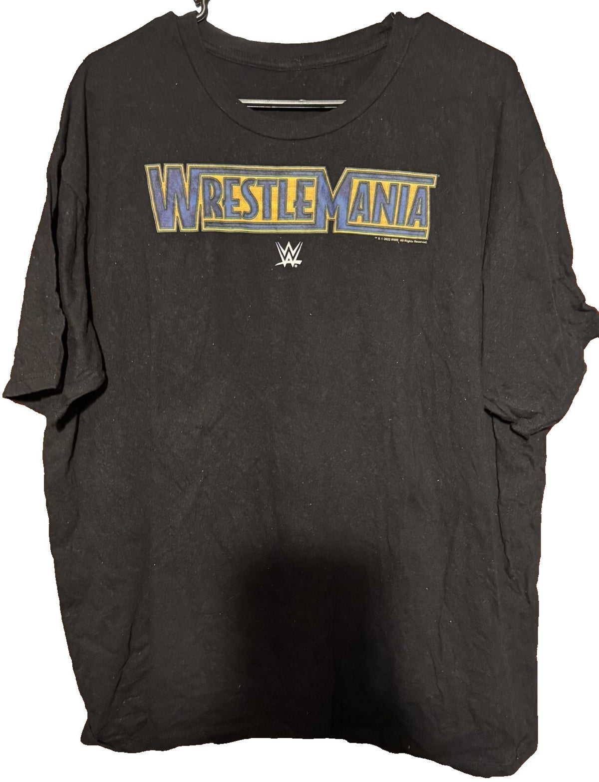WWE Wrestlemania Wrestling T-Shirt Men's Size XL ? Black