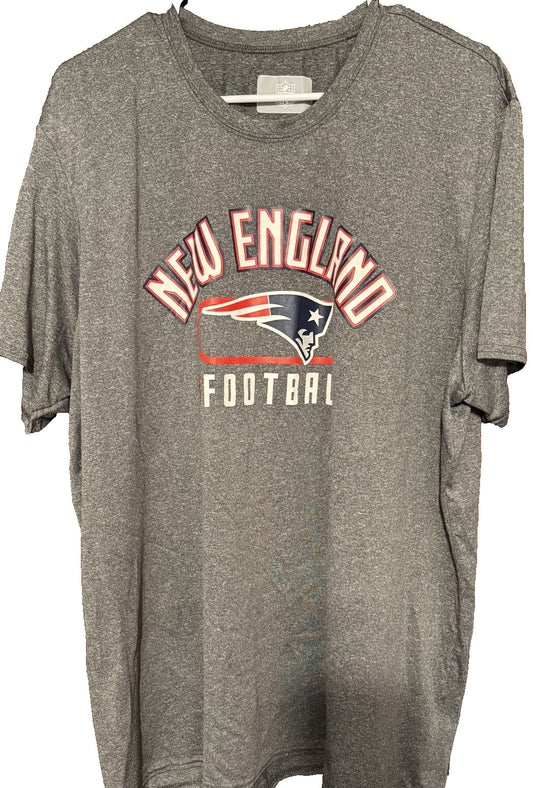 New England Patriots T-Shirt Men XXL Gray Dri-Fit