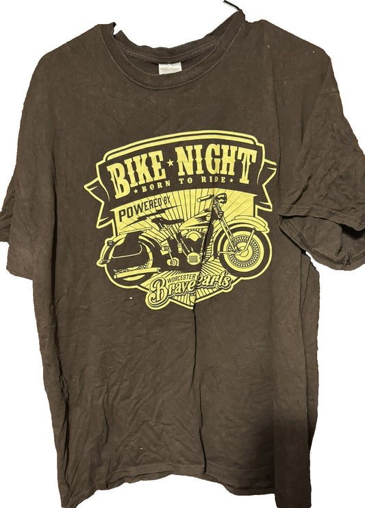 Worcester Bravehearts Bike Night t-shirt Brown men’s sz XL