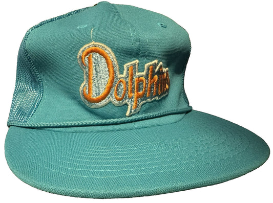 Miami Dolphins Vintage Snapback Trucker Hat OSFA Blue