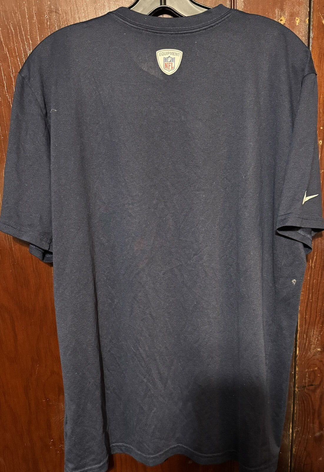 New England Patriots T Shirt Men XL Blue Nike Tee NFL