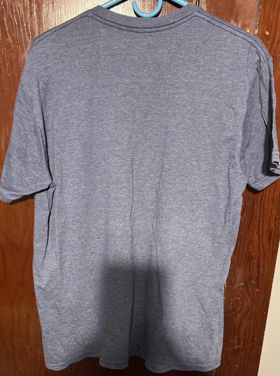 Superman T-Shirt Men Sz L Blue DC Comics