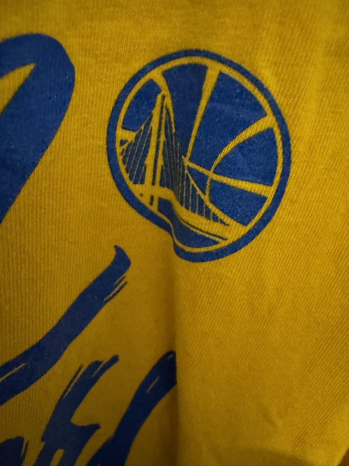 Golden State Warriors Men Sz XL Yellow Vintage S/S T-Shirt