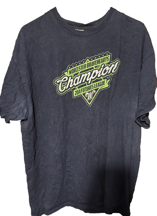 Worcester Bravehearts 2014 Champion t-shirt Blue men size XL