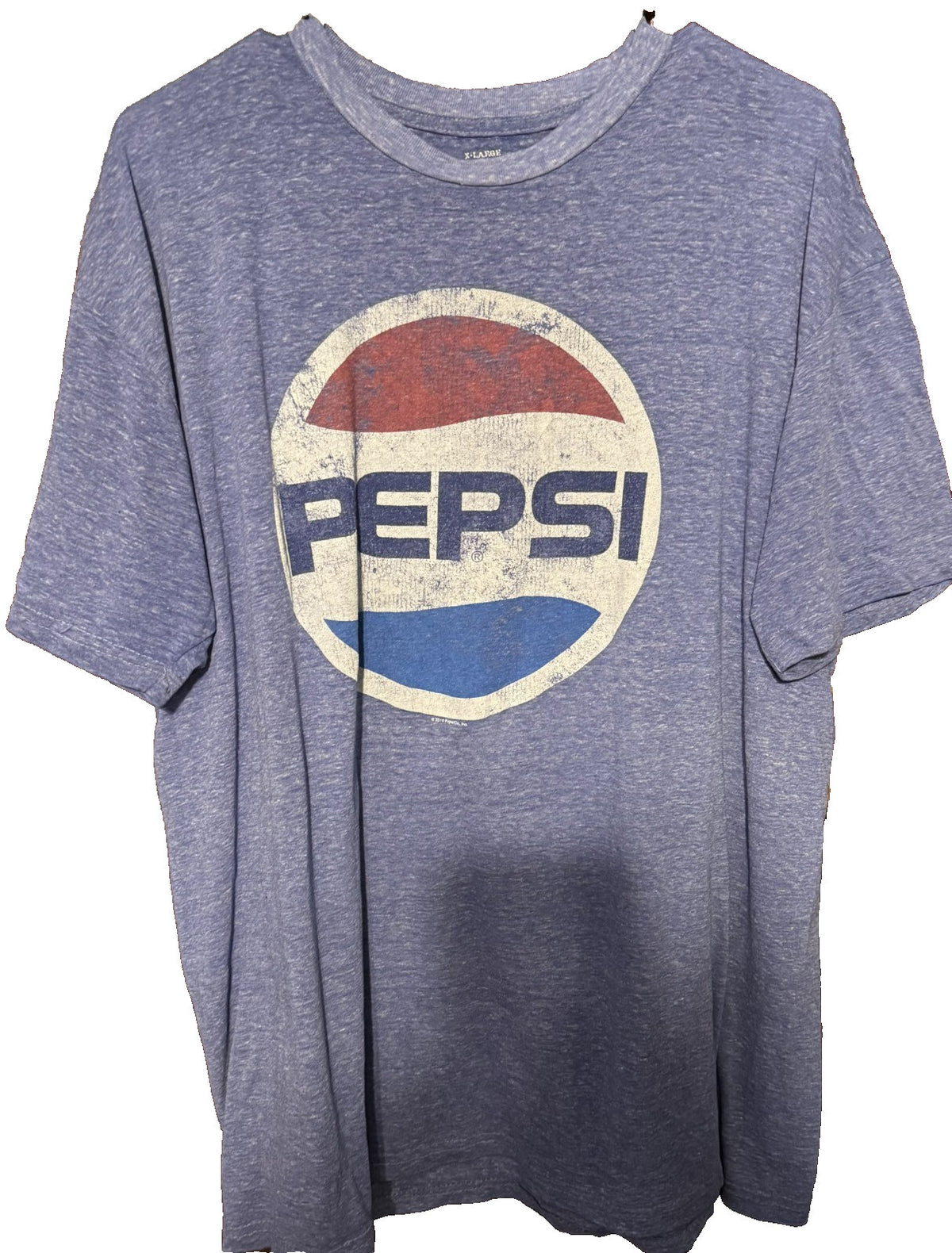Pepsi Vintage Logo Tee Shirt Men Sz XL Blue