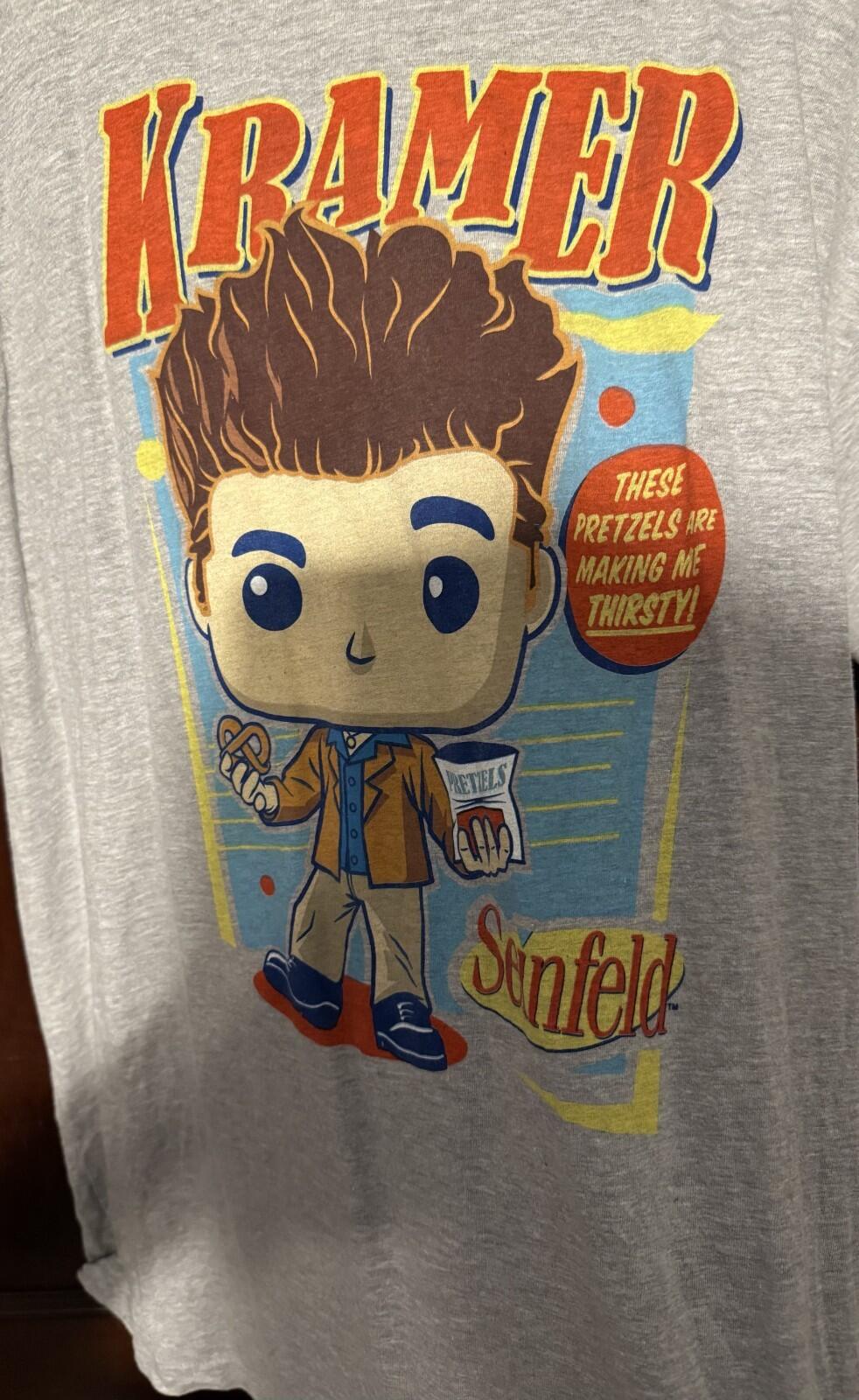 Seinfeld Kramer Funko Pop Marvel Tee shirt Men's Sz XL Gray