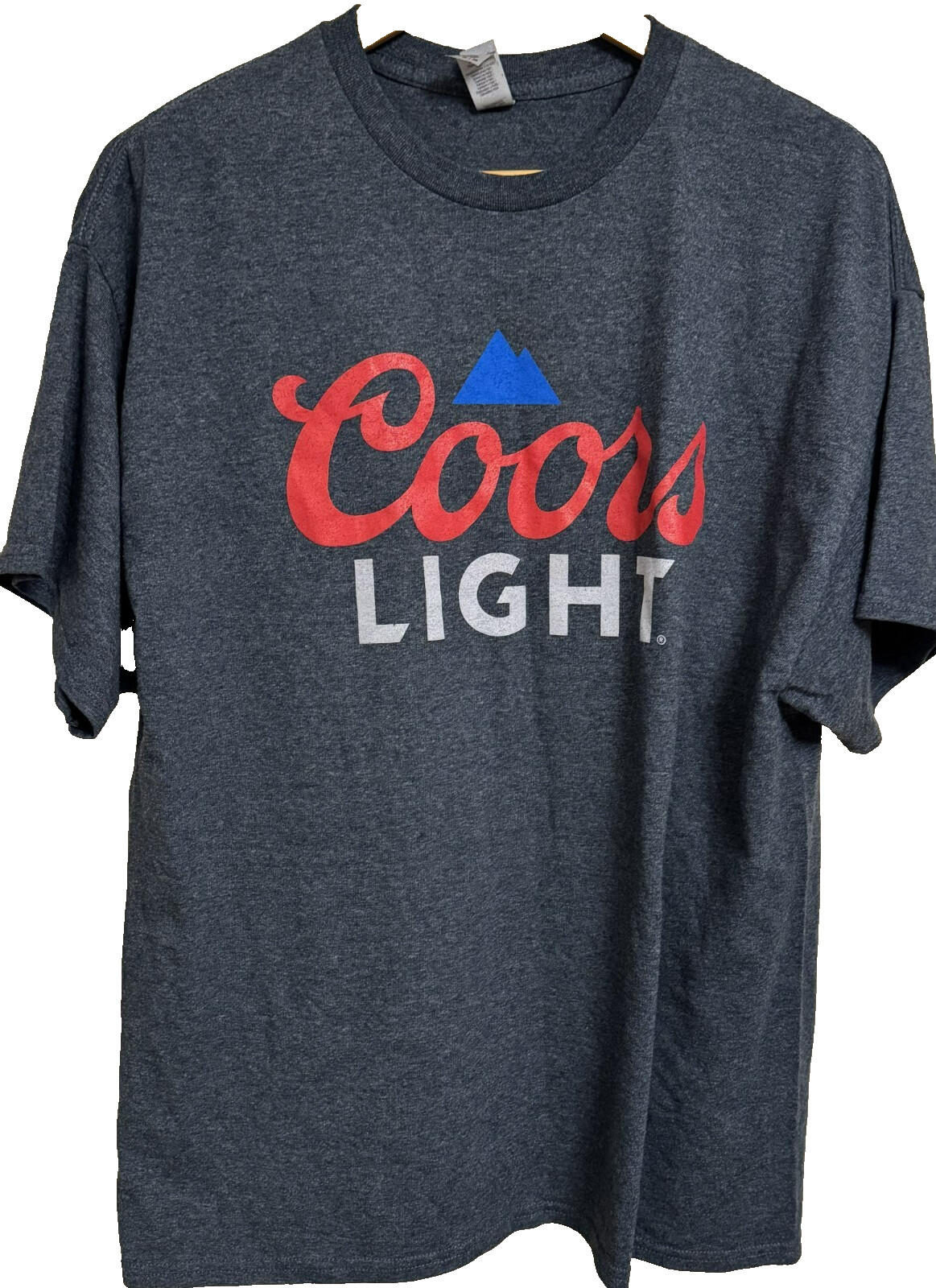 Coors Light Gray Vintage Logo Tee Shirt Men Sz XL