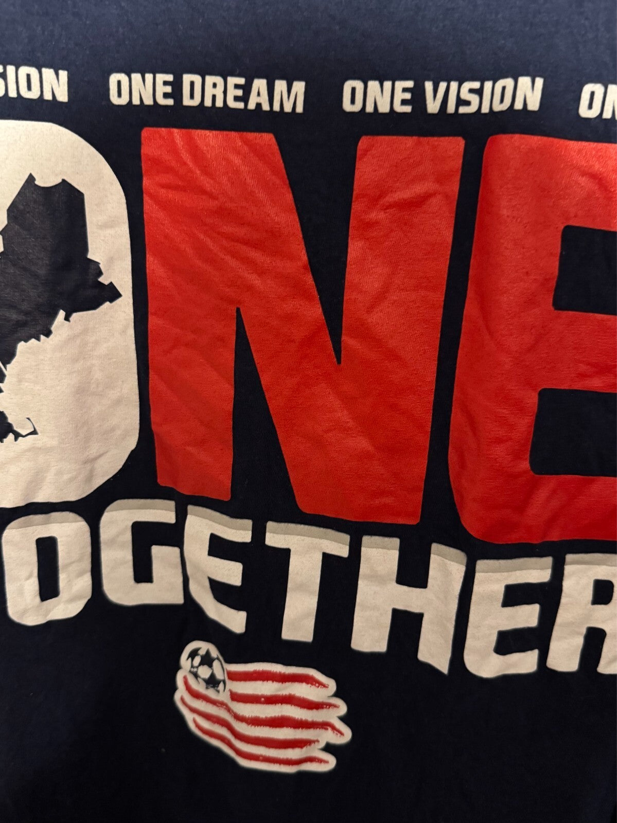 New England Revolution Fanatics T-Shirt Men Size XL Blue