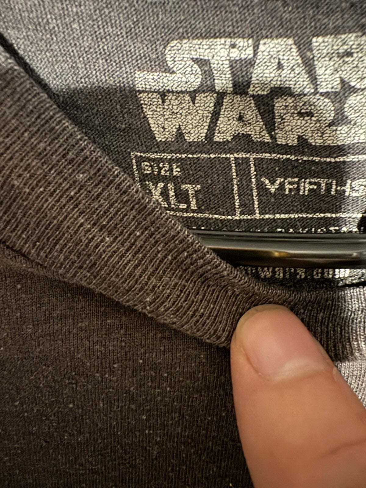 Star Wars Logo T-Shirt Men's Size XLT Gray