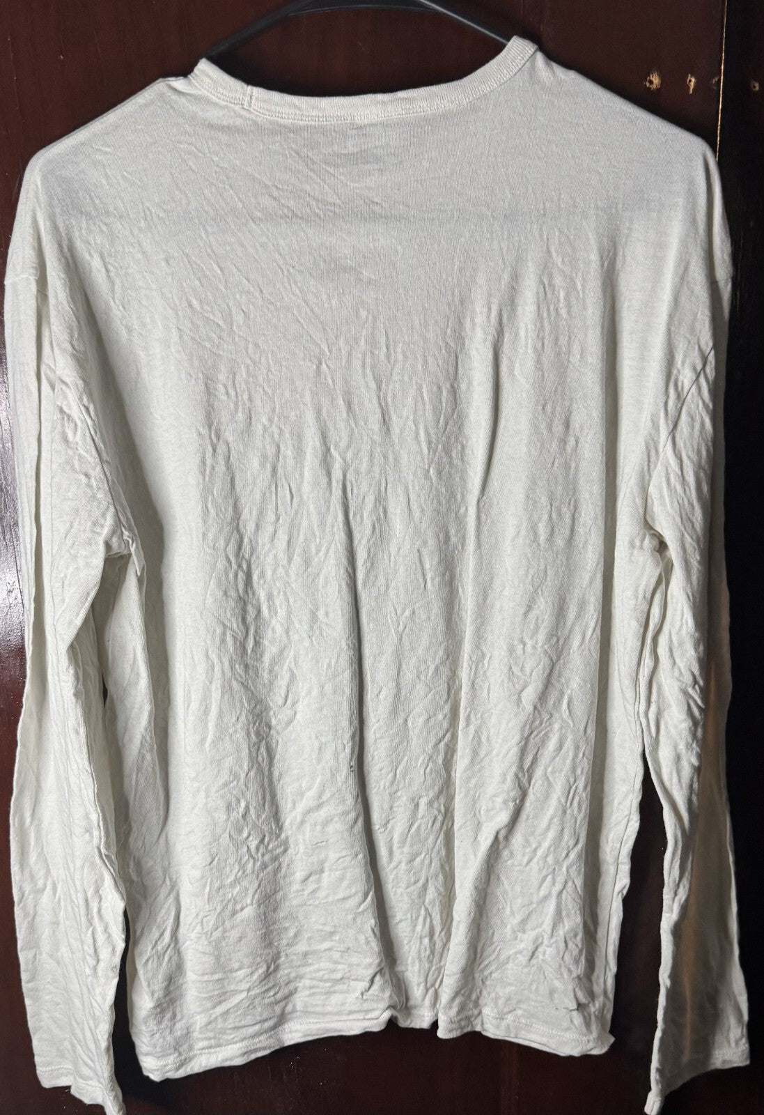 Back to the Future Movie Logo L/S T Shirt Kid's Size XXL White