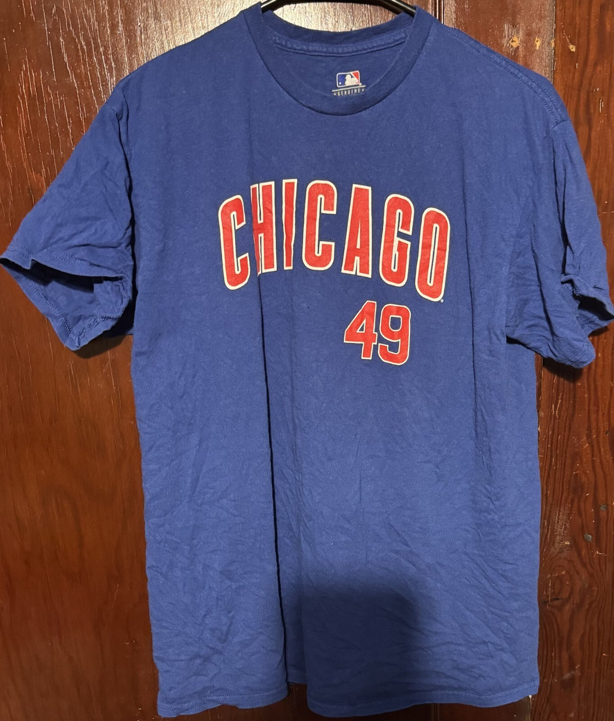 Chicago Cubs Jake Arieta T-shirt Men's Size M Blue