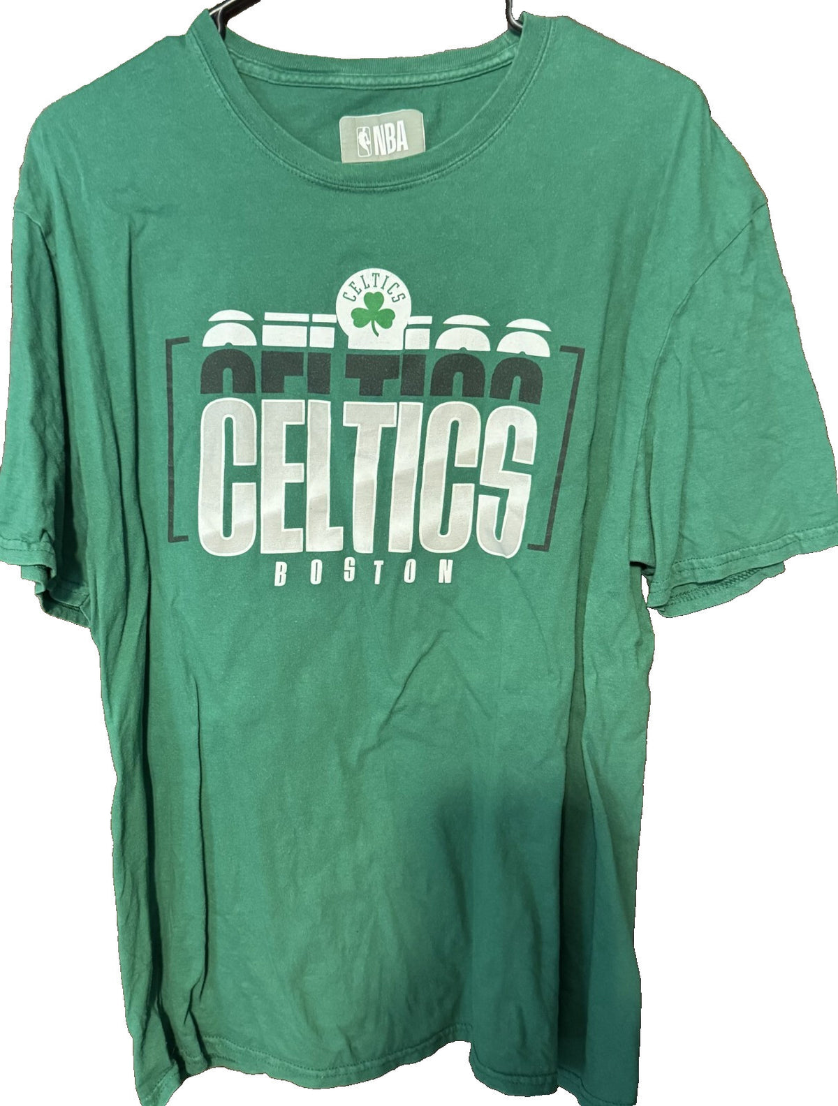 Boston Celtics Short Sleeve T-Shirt Men Size XL NBA Green