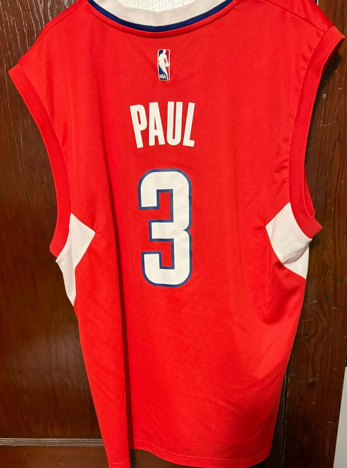 Los Angeles Clippers Adidas Red Chris Paul Jersey Men Sz XL
