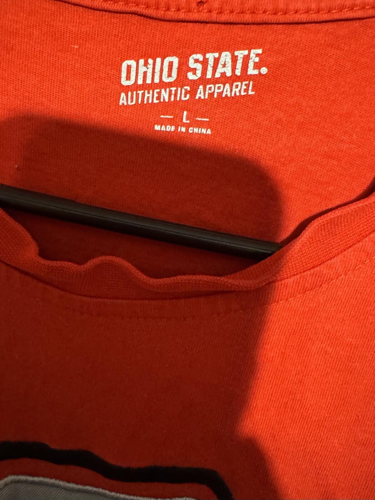 Ohio State Buckeyes Red T-Shirt men sz L Shirt