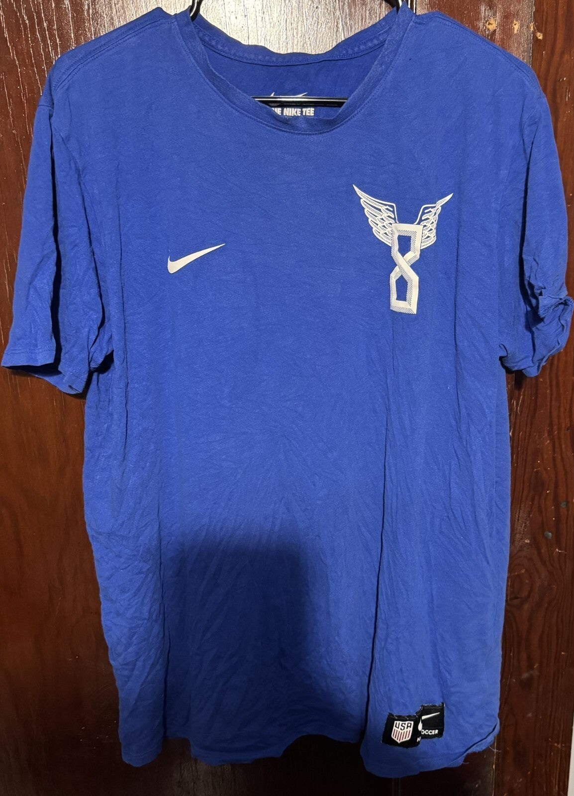 US MNT Soccer Clint Dempsey Nike T-Shirt Men's Size XL Blue