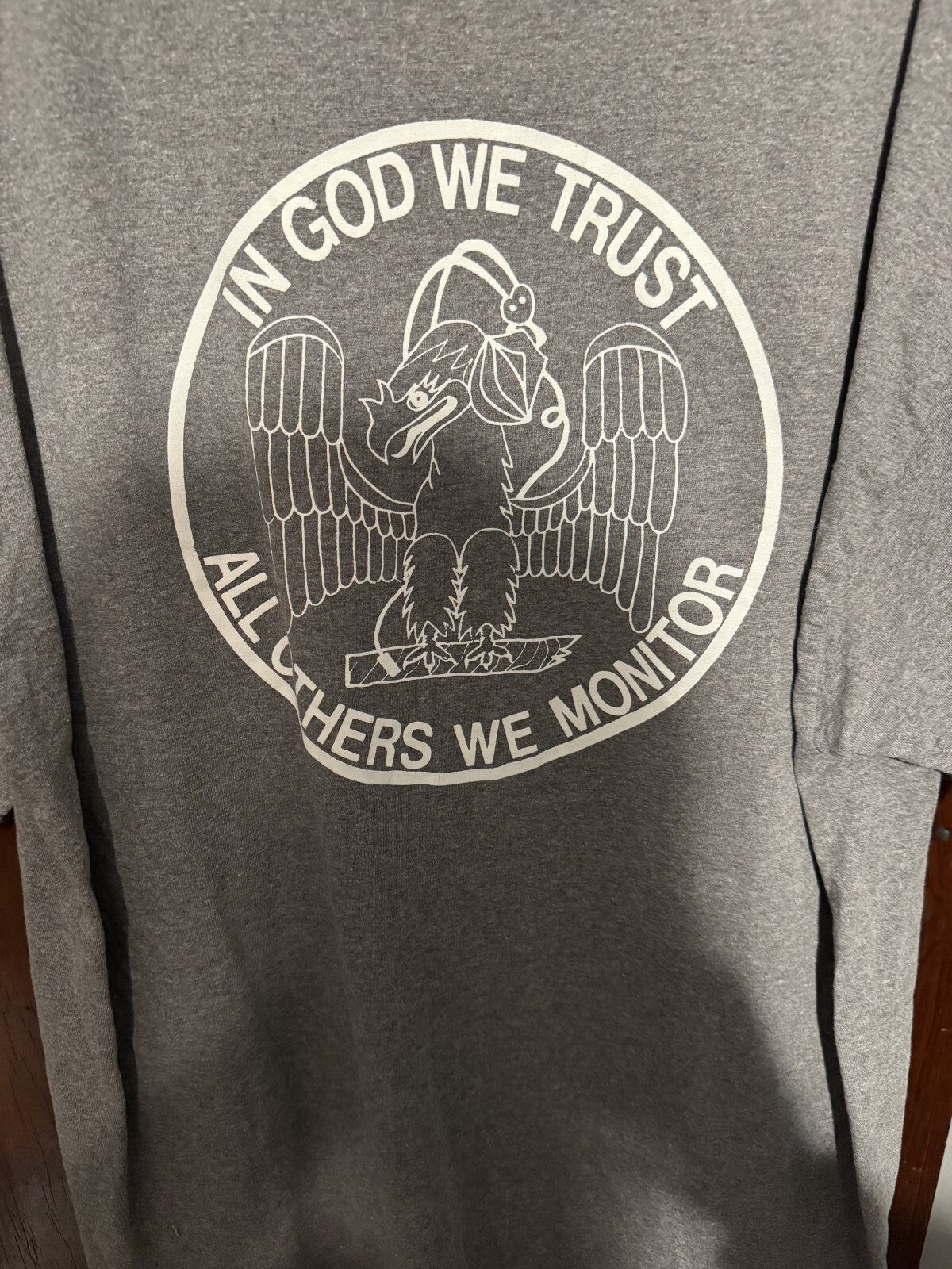 US Air Force Applications Center Logo T-shirt Gray Men's Size XXL