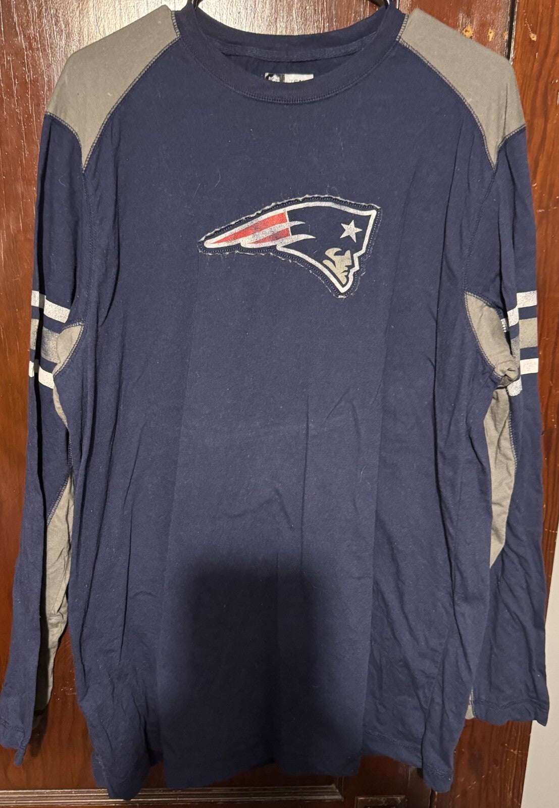 New England Patriots Long Sleeve T-Shirt Men 's Size XL Blue