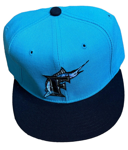 Florida Marlins Vintage New Era Teal 59FIFTY Hat Sz 7 NWOT