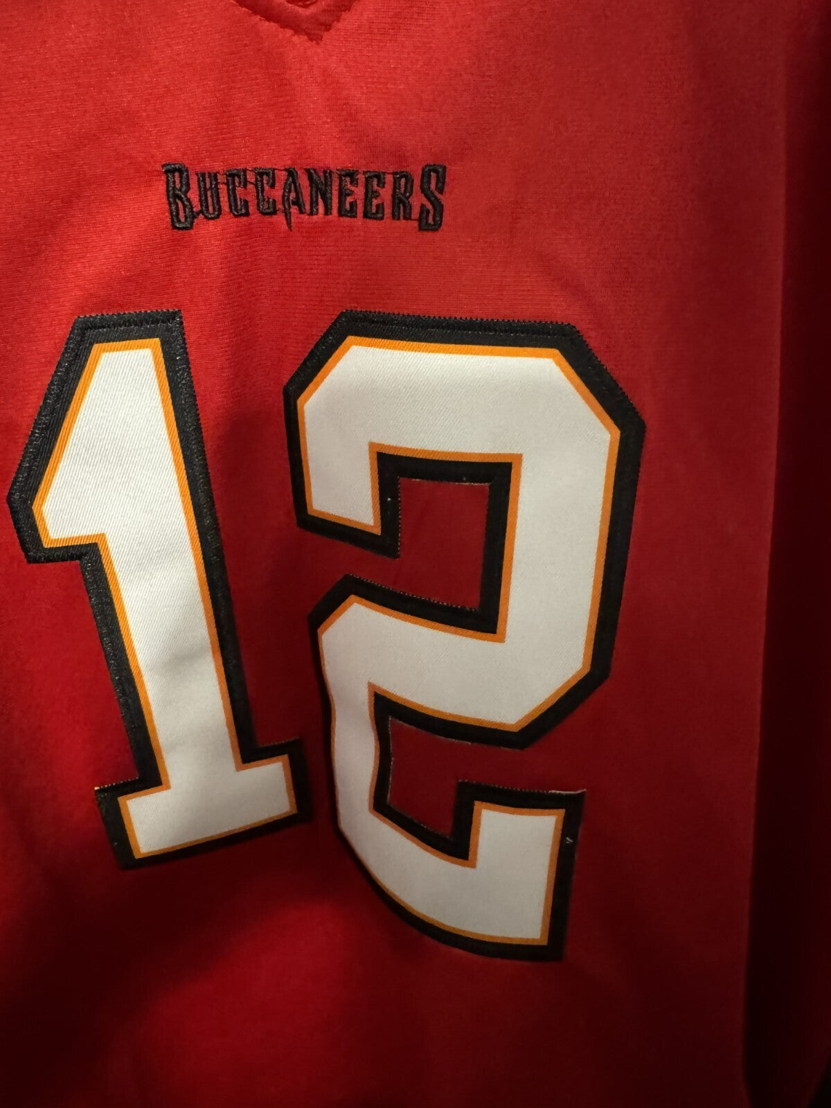 Tampa Bay Buccaneers Tom Brady Jersey Men Sz XL Red Vintage