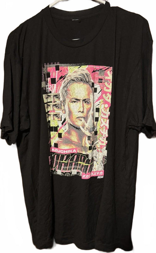 Kazuchika Okada AEW Wrestling T Shirt Men's Size XL ? Black NJPW IWGP