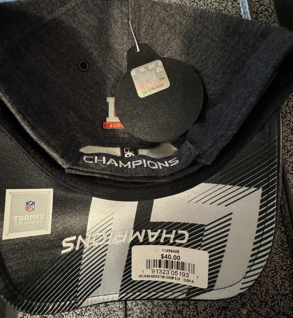 New England Patriots New Era Super Bowl LI Champions Hat Gray OSFA NWT