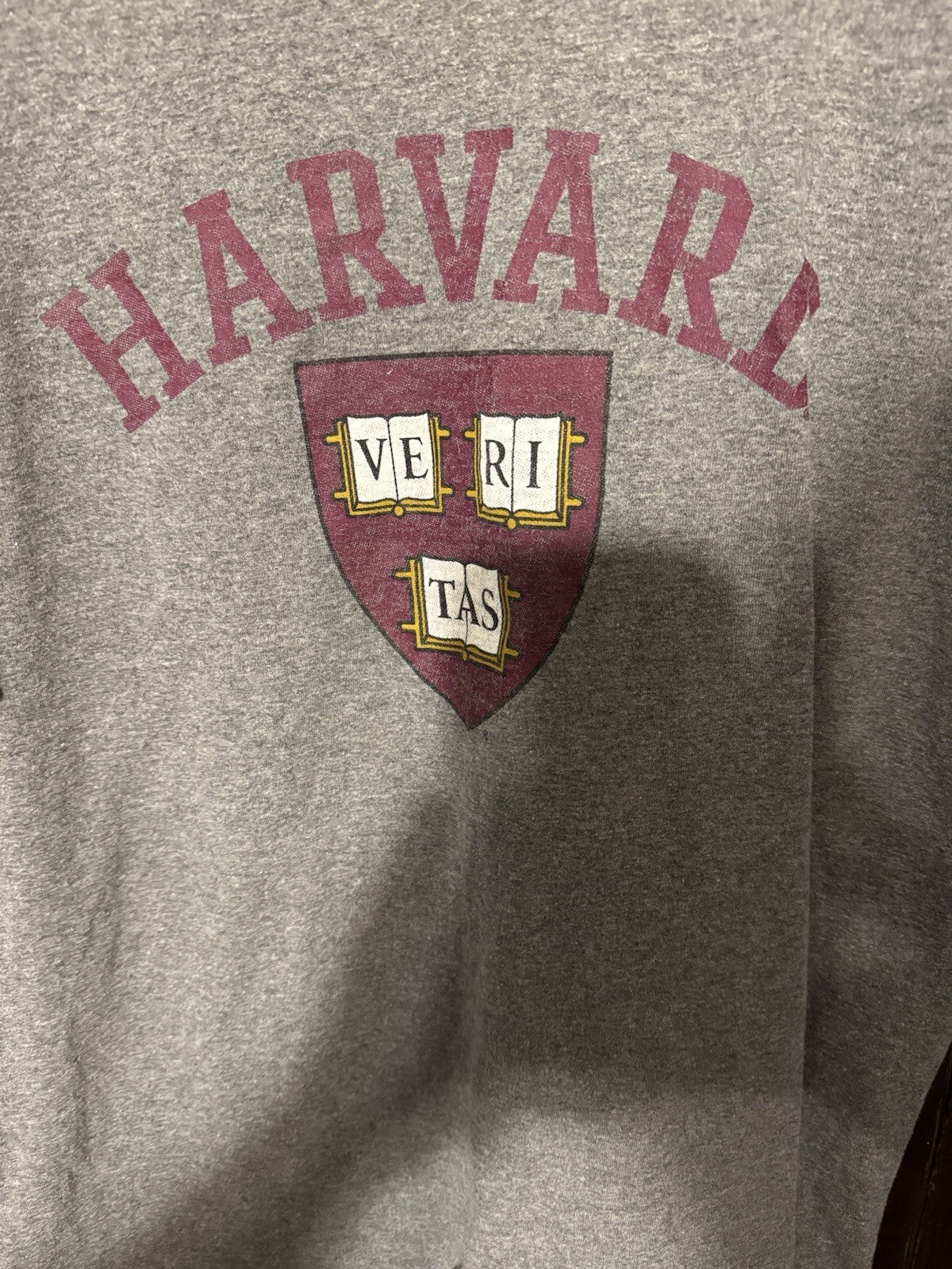 Harvard University Gray short sleeve Tee shirt Mens size L