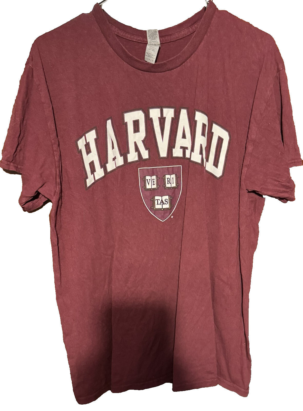 Harvard University Red short sleeve Tee shirt Men's size L