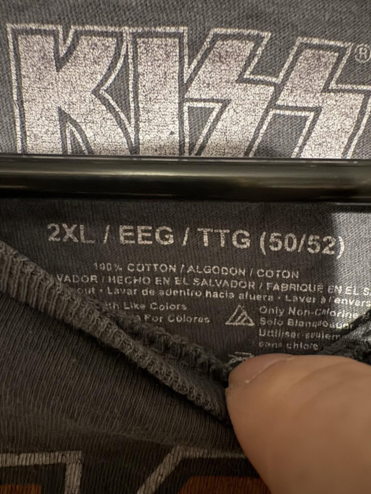 Kiss Rock and Roll All Nite t-shirt Gray Men's size XXL