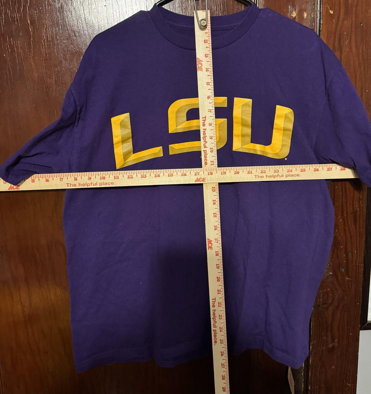 LSU Tigers Short Sleeve Tee Majestic vintage Sz XL Purple