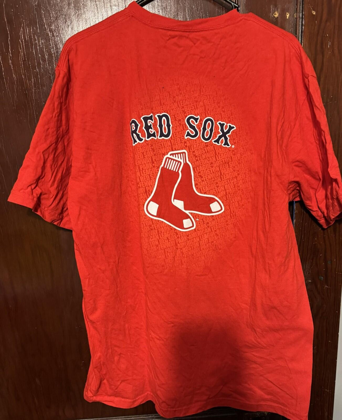 Boston Red Sox Double Sided S/S T-Shirt Men's XL Red