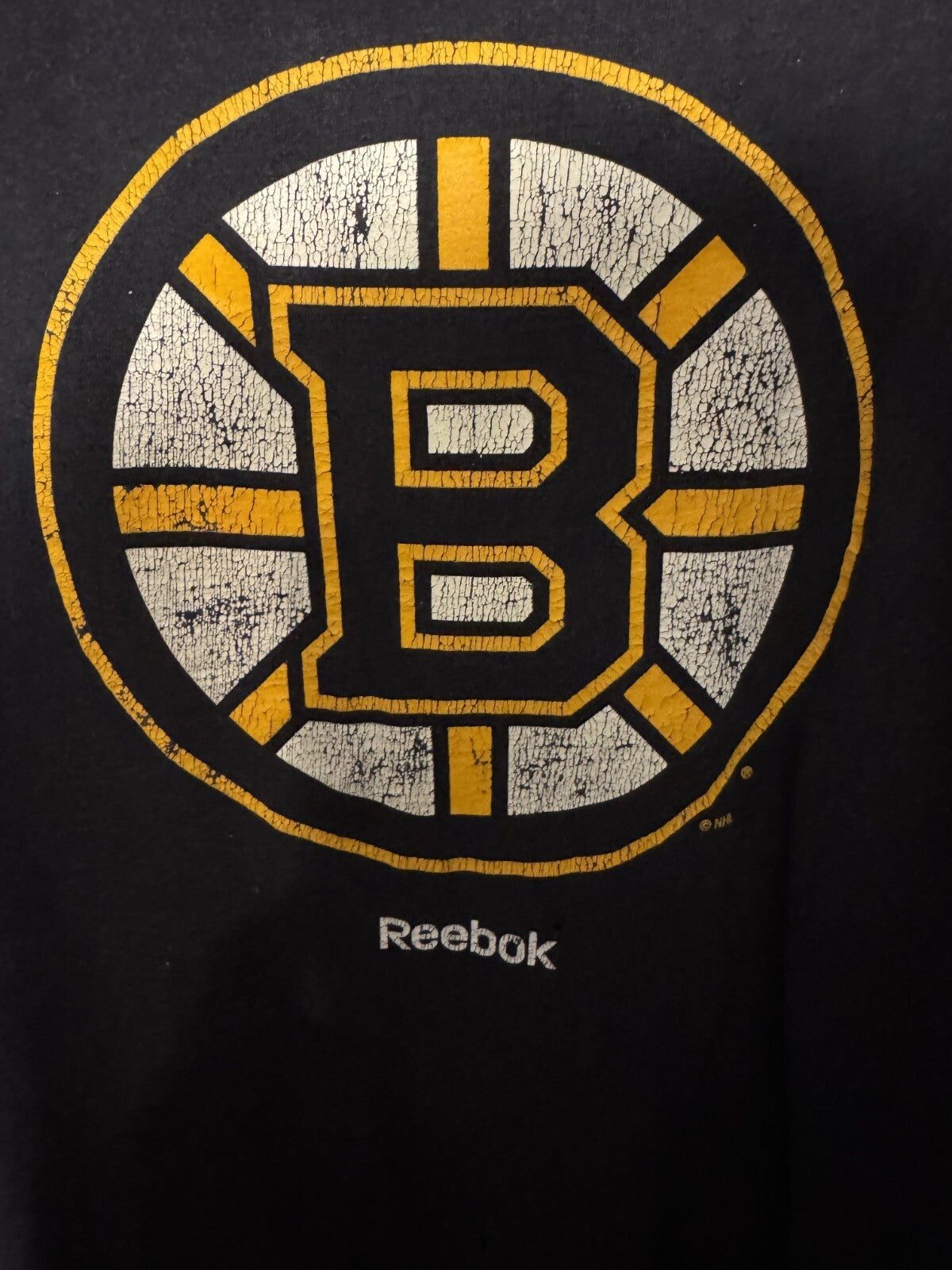 Boston Bruins Vintage Reebok Black T-Shirt Men's Sz L