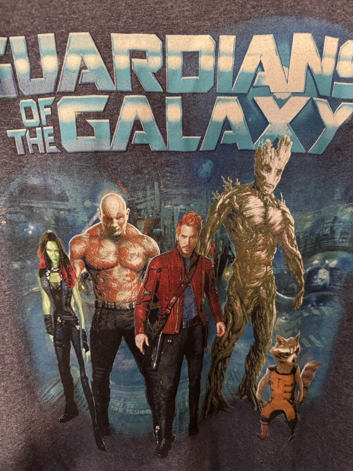 Guardians of the Galaxy Marvel S/S Tee shirt Mens Sz XL Blue