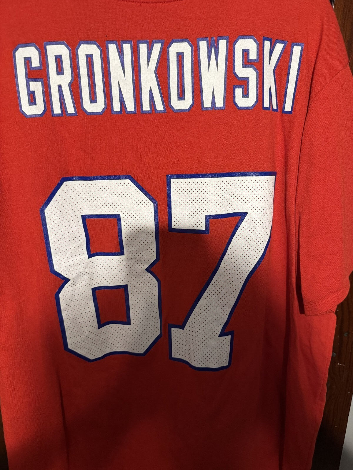 New Wngland Patriots Rob Gronkowski #87 Nike Player T-Shirt Men XXL Red