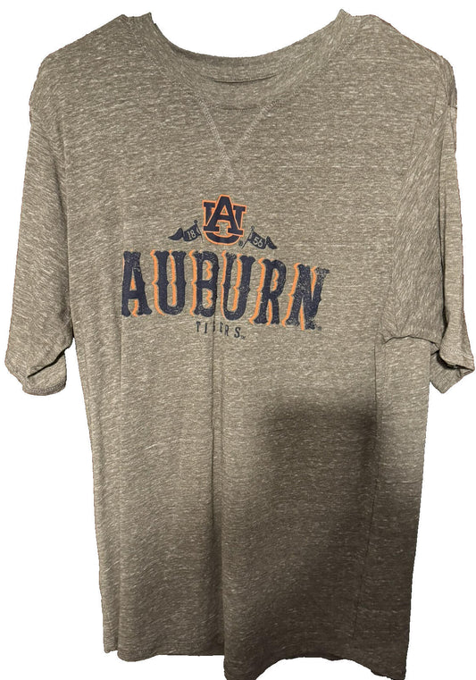 Auburn Tigers Russell Athletic T-Shirt Gray Men's Size L SEC