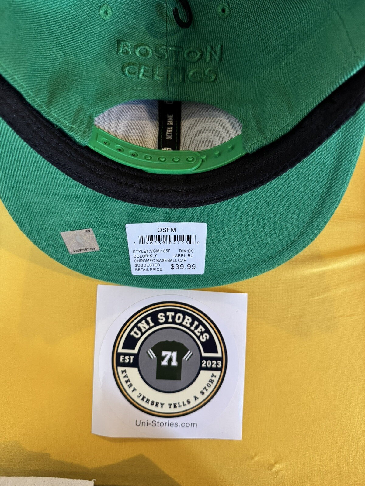 Boston Celtics Ultra Game Snapback hat Green NEW WITH TAGS