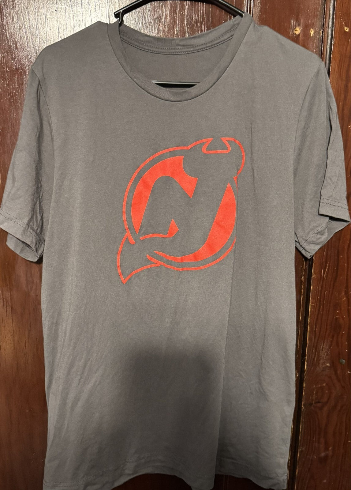 New Jersey Devils Gray Short Sleeve T-Shirt Size L (?)