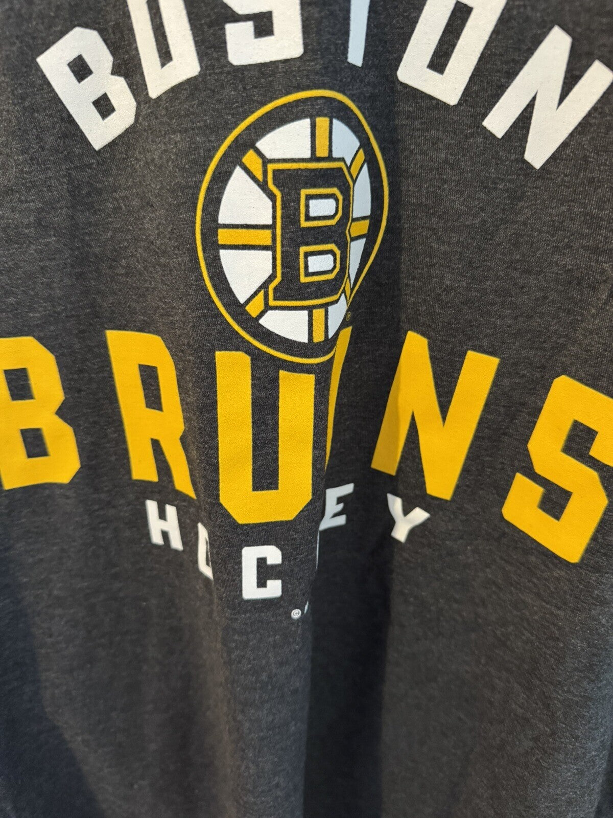 Boston Bruins Super Soft Gray Tee Men's Sz L New With Tags