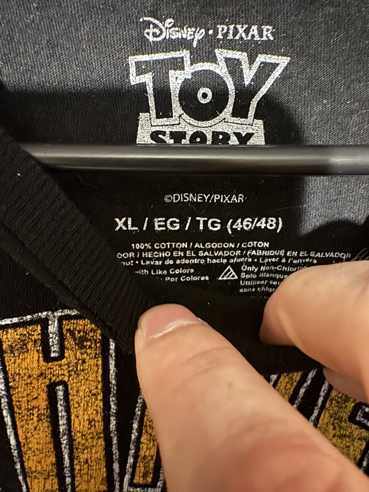 Toy Story Alien Disney T Shirt Black Men's Size XL