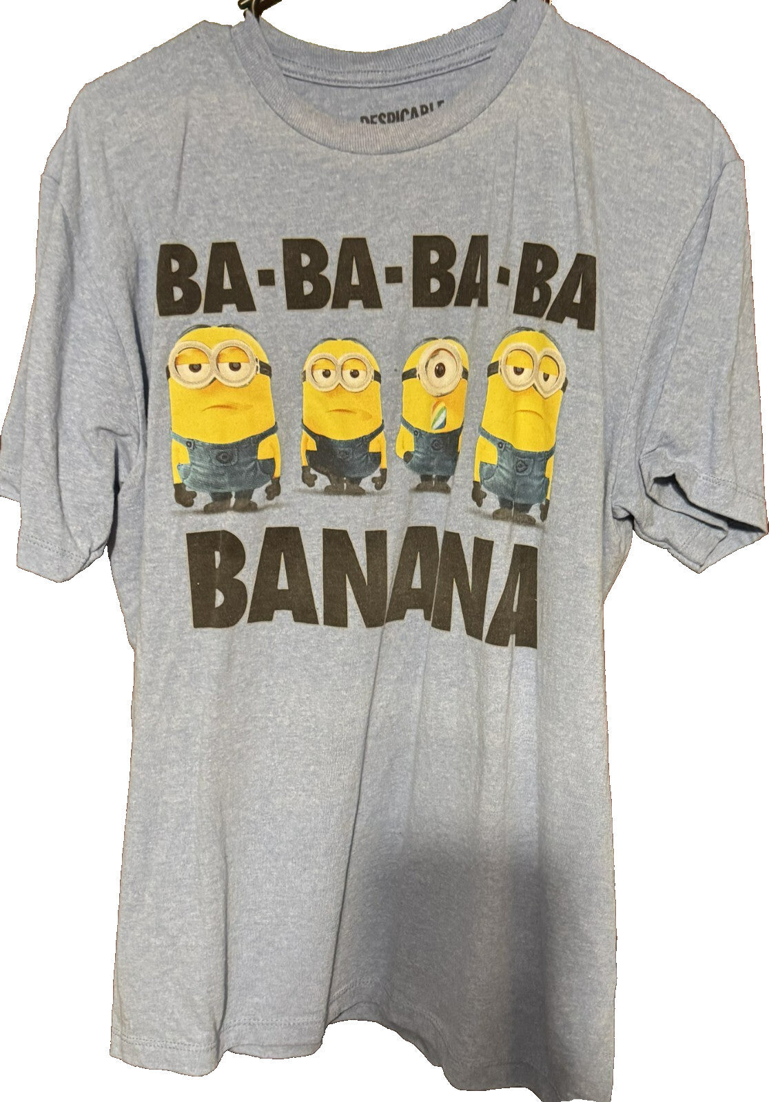 Minions Despicable Me 2 T-Shirt Men's Size L Blue
