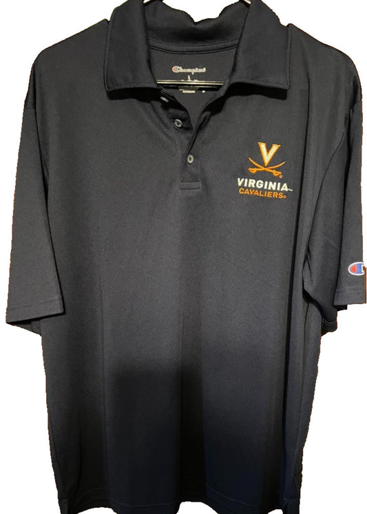 Virginia Cavaliers Champion Dri-Fit Polo Men's Navy Size L NEW WITH TAGS